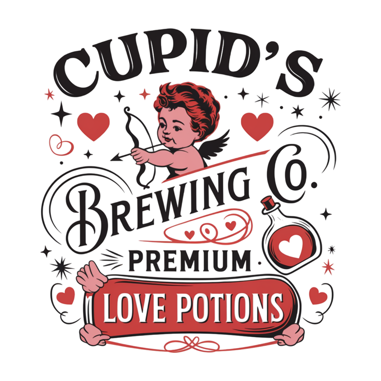 Cupid's Brewing - Dtf transfer