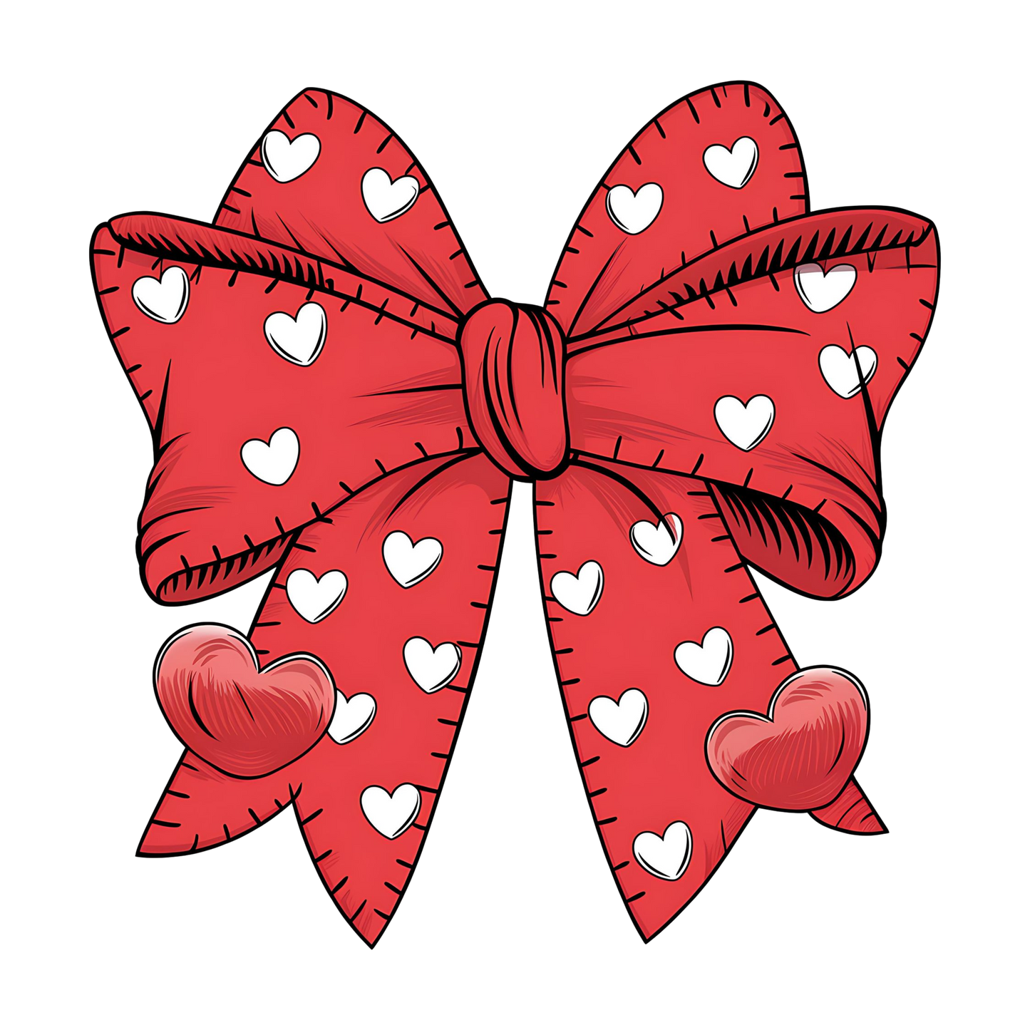 Heart bow - Dtf transfer