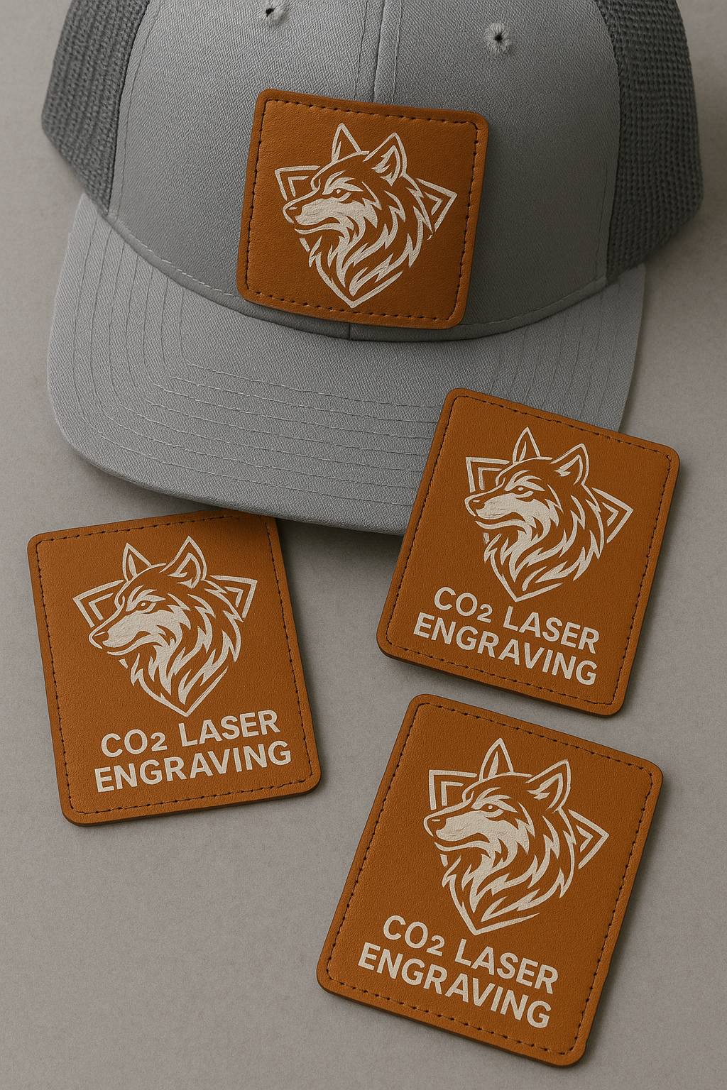Coming soon - Laser engraved leather patches