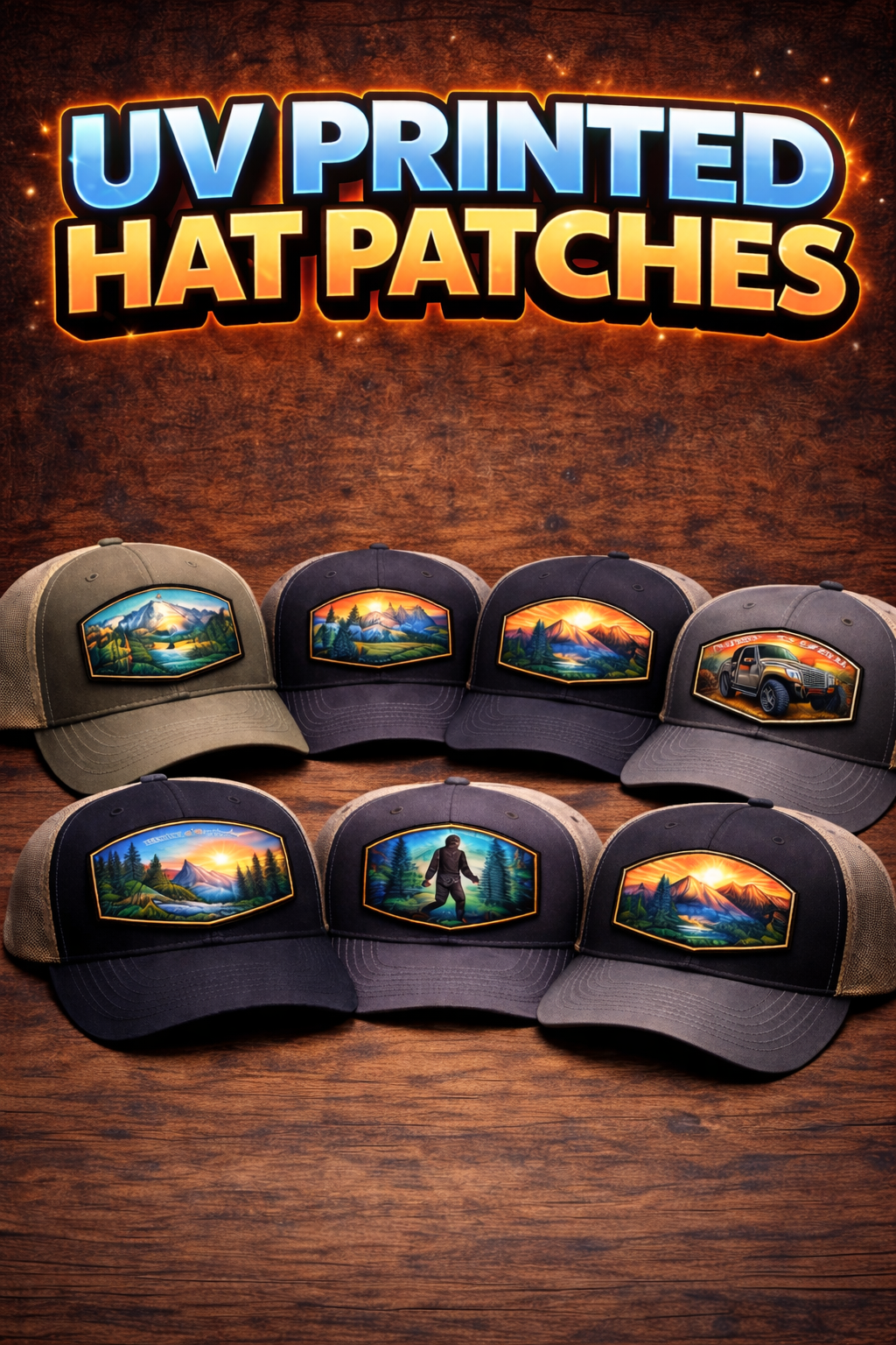 Uv printed leatherette patches - COMING SOON