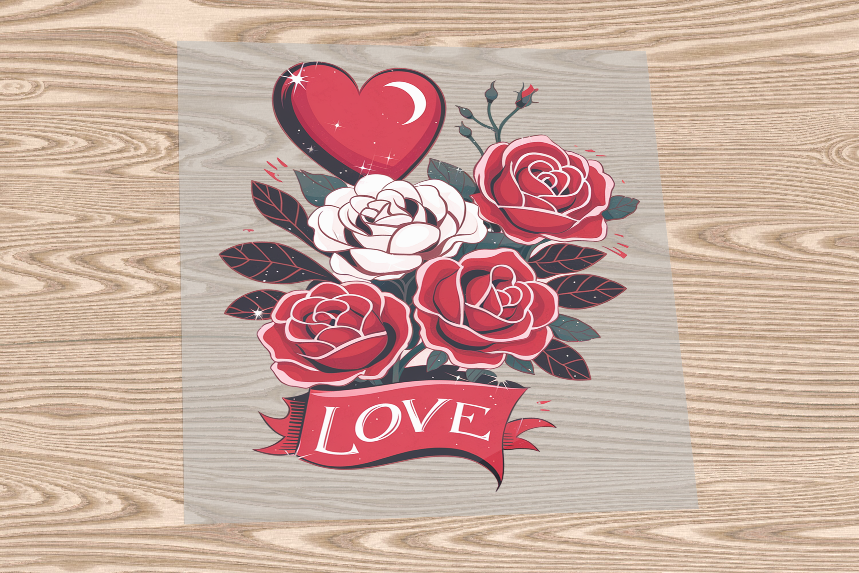 Single DTF transfers